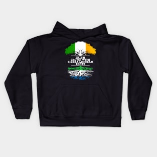 Irish Grown With Sierra Leonean Roots - Gift for Sierra Leonean With Roots From Sierra Leone Kids Hoodie